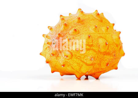 Studio shot of kiwano on white background Stock Photo