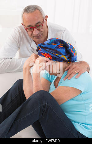 CANCER, SENIOR Stock Photo