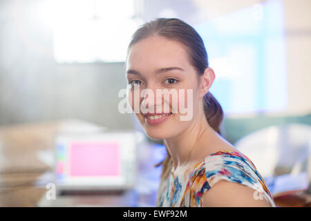 Portrait smiling businesswoman