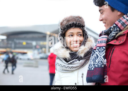 Man with winter clothing and face protection in extreme cold, Yellowknife,  Northwest Territories, Canada Stock Photo - Alamy