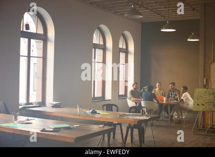 Casual business people meeting at table in office Stock Photo