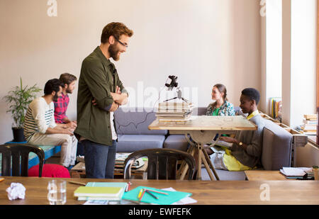 Creative business people working in office Stock Photo