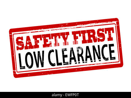 Rubber stamp with text safety first inside, illustration Stock Photo