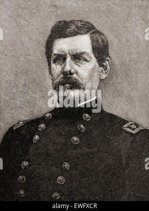 George Brinton McClellan, 1826 – 1885.  Major general for the Union during the American Civil War and the Democratic presidential nominee in 1864. Stock Photo