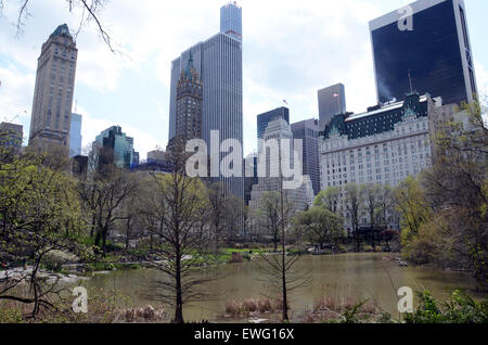 Mirror Labyrinth jeppe hein scupture new york brooklyn usa Stock Photo