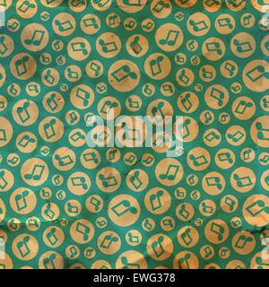 Music notes. Seamless abstract background. Abstract pattern. Stock Vector