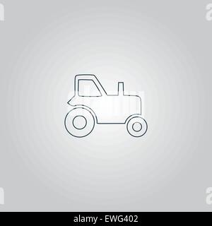 Tractor icon vector | vehicle for Agriculture | Farming vehicle color ...