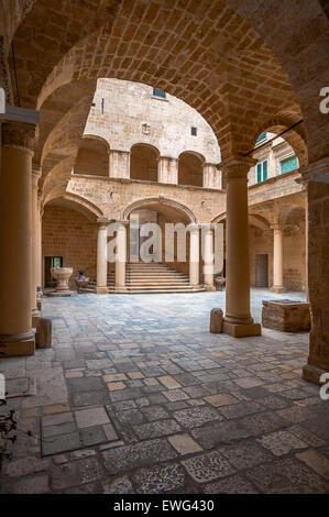 Italy Apulia Francavila Fontana  Imperial castle courtyard Stock Photo