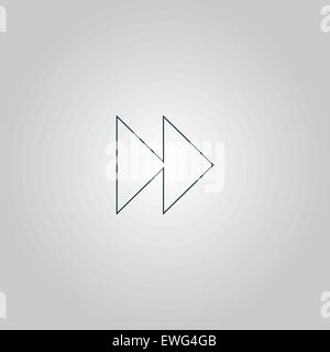 rewind forward icon Stock Vector
