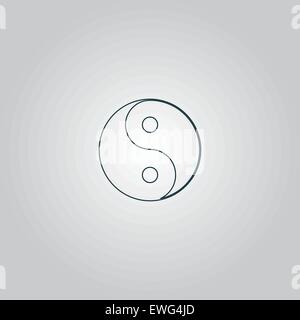 Ying yang symbol of harmony and balance icon Stock Vector Image & Art ...