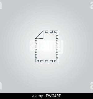 Document icon. Stock Vector