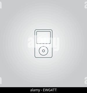Portable media player icon Stock Vector