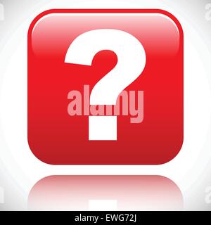 3D red question mark graphics for related concepts. Problem solving, questions, riddle, quiz, looking for a solution. Stock Vector
