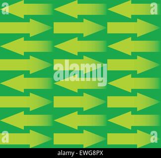 Repeatable arrow pattern with arrows in opposite directions. Vector. Stock Vector