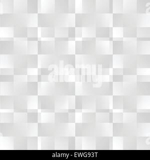 Grayscale abstract square pattern. Seamlessly repeatable vector texture. Stock Vector