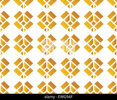 Seamless pattern of open isometric cardboard boxes Stock Vector