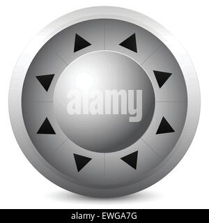 Control button template interface, UI element. Vector. Stock Vector