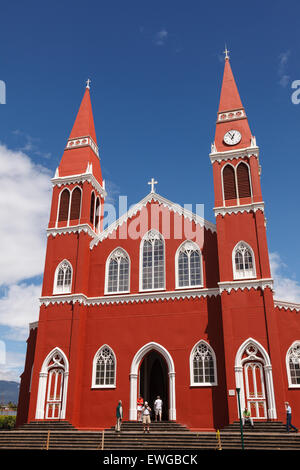Church. Grecia. Costa Rica. America Stock Photo