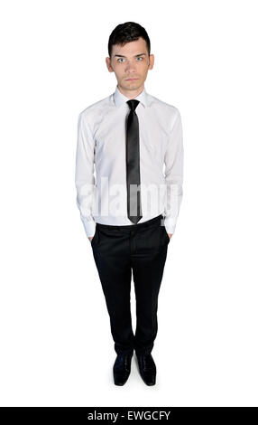 Young business man looking camera Stock Photo