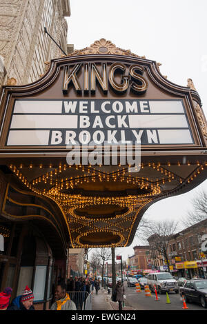 Kings theatre tour Brooklyn New York City movie Stock Photo