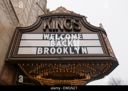 Kings theatre tour Brooklyn New York City movie Stock Photo