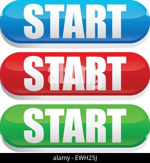 Star button Stock Vector