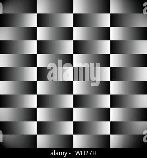 Bevel, optical illustion, contrast  background in vector format Stock Vector