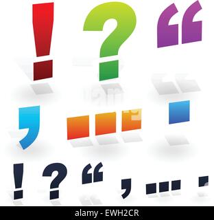 Punctuation marks Stock Vector