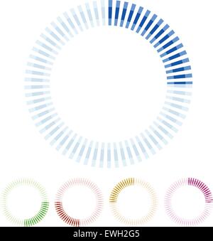 Segmented circle, circular preloader, buffer and progress bar ...