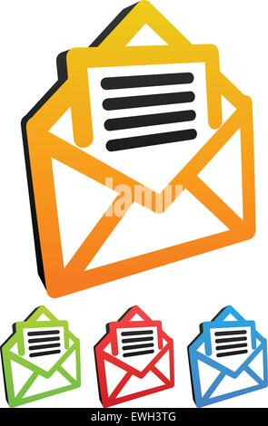 Email icons Stock Vector