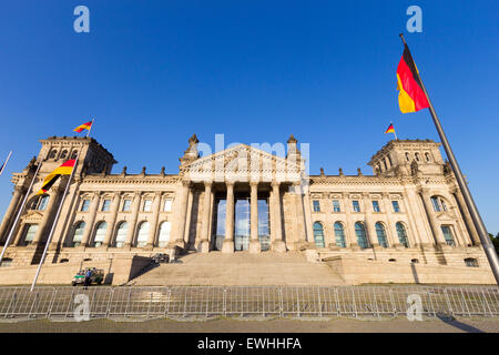 The Reichstag building in Berlin: German parliament Stock Photo