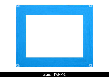 Colored wooden frame on a white background Stock Photo