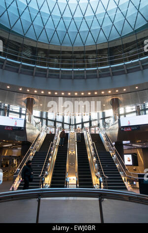 Fulton Street subway station in New York City Stock Photo