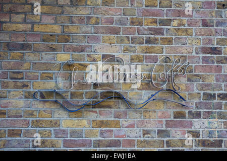 River Cafe, London - Sign Stock Photo