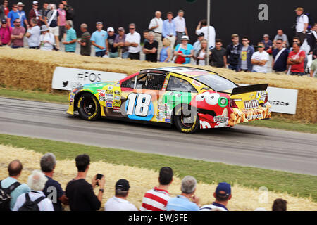 Goodwood, West Sussex, UK. 26th June, 2015. The Goodwood Festival of Speed is an annual hill climb featuring historic motor racing vehicles held in the grounds of Goodwood House, West Sussex. Credit:  Oliver Dixon/Alamy Live News Stock Photo