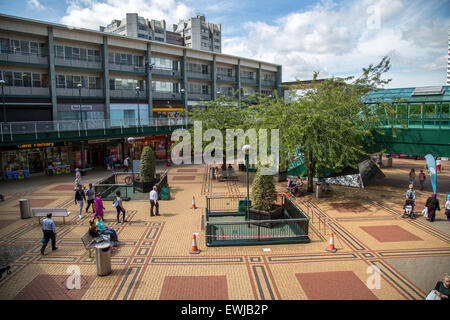 The Lower Precinct shopping centre, Coventry, West Midlands, England, UK Stock Photo