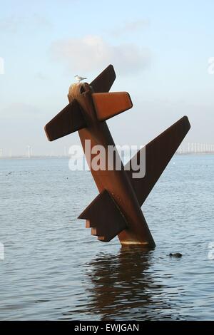 The Harderwijk Memorial stands in IJsselmeer Lake in the town of Harderwijk North Holland Gelderland Netherlands NL 2014 Stock Photo