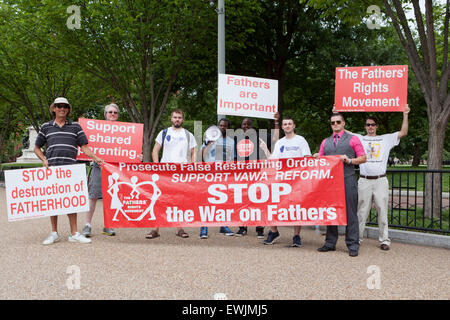 Fathers rallying for father's rights - Washington, DC USA Stock Photo