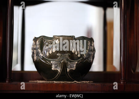 Authentic Art Nouveau object on display in the museum at Riga Stock Photo