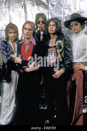 COCKNEY REBEL UK rock group with Steve Harley in 1974 Stock Photo