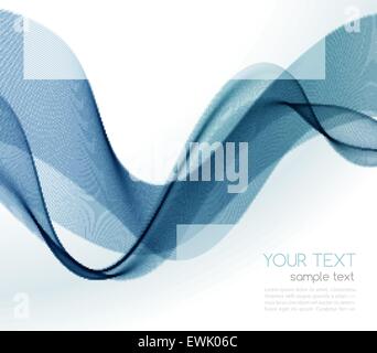 Abstract Blue Wave on Transparent Background Stock Vector Image & Art ...
