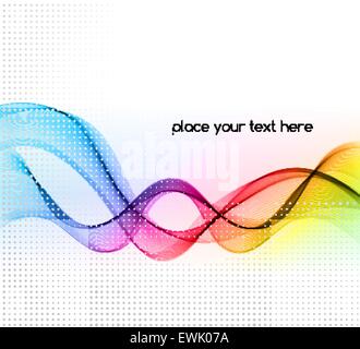 abstract colorful wave background with flow vector illustration Stock ...
