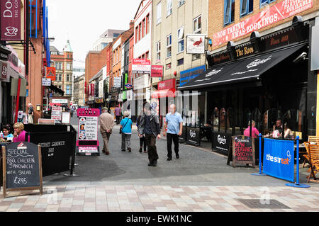 Belfast, downtown street. Northern Ireland. UK Stock Photo - Alamy