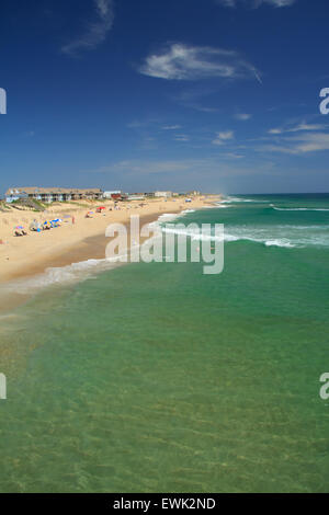 Beach seen from Jennette's Pier on the Outer Banks North Carolina Stock Photo