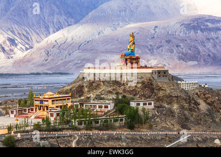 Maitreya Buddha at Diskit Monastery in Nubra valley ladakh India Stock Photo