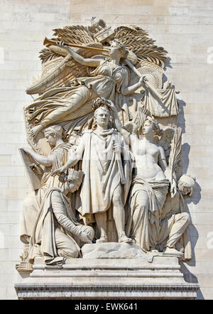 Le Triomphe de 1810 (The Triumph of 1810), also referred to as Triomphe de Napoléon (Napoléon's Triumph) Stock Photo