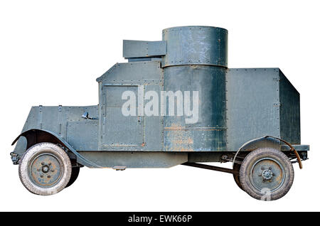 'Austin-Putilovets' - an armored car, which was adopted by the Russian army during the First World War. Stock Photo