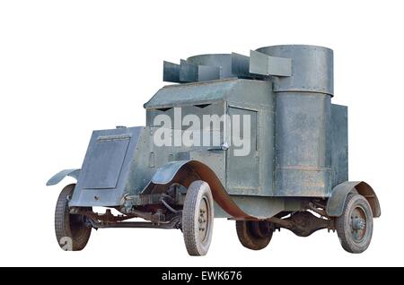 'Austin-Putilovets' - an armored car, which was adopted by the Russian army during the First World War. Stock Photo