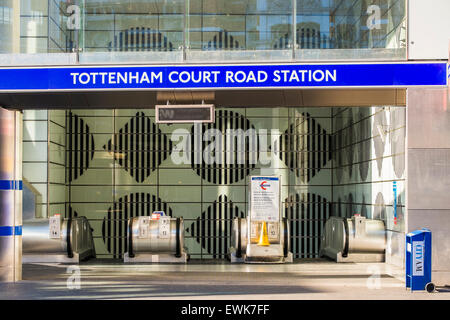 Tottenham Court Road Station London,.Emgland, U.K. Stock Photo