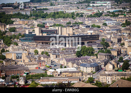 The former Halifax Bank headquarters on Trinity Road, Halifax, Calderdale, West Yorkshire. Stock Photo